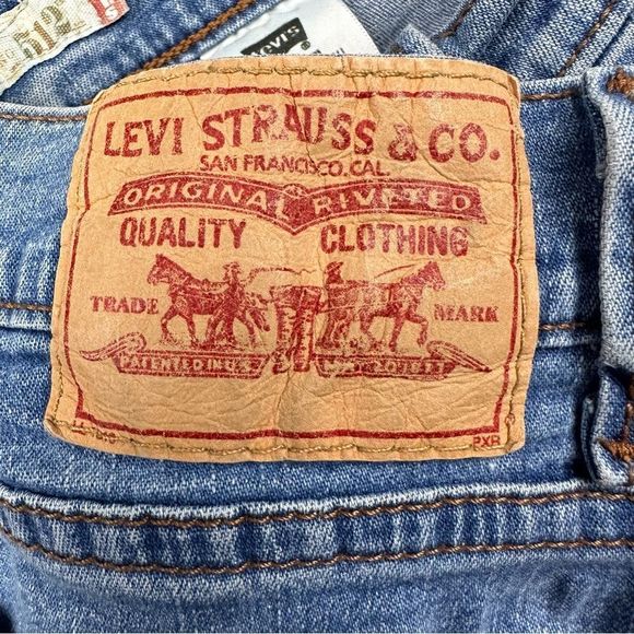 Levis 512 Jeans Womens 14S Blue Perfectly Slimming Straight Denim Stretch Casual - Picture 14 of 16